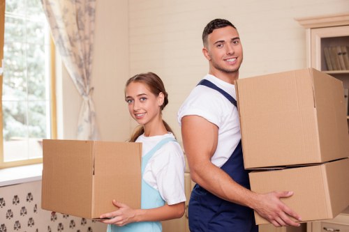 Modern transportation vehicles for commercial moving in Brixton