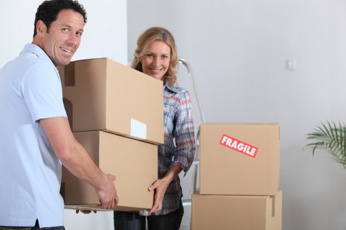 Professional team handling furniture pick-up